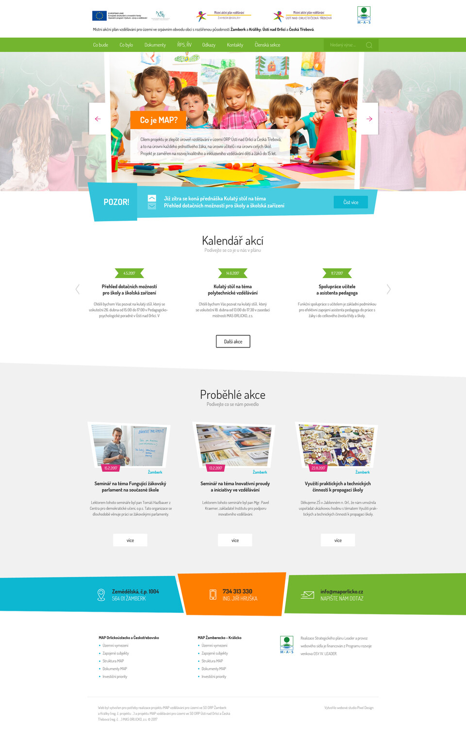 Webdesign pro místní akční skupinu MAS ORLICKO, z. s.