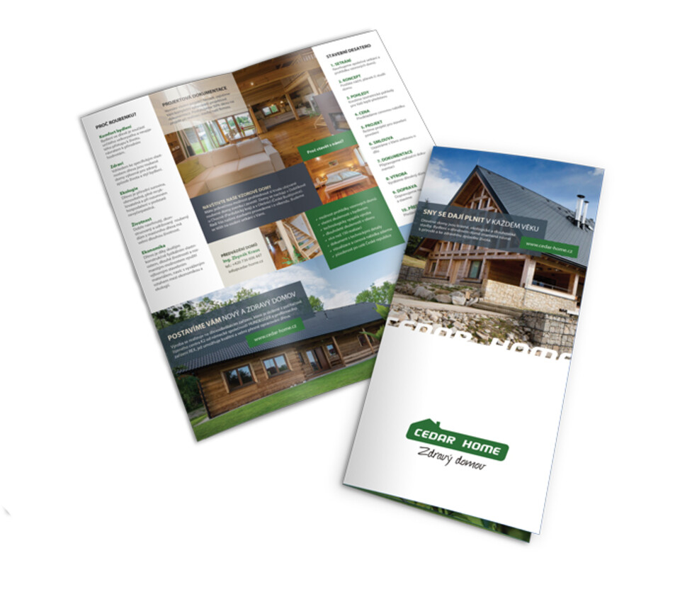 Reklamní letáky CEDAR HOME